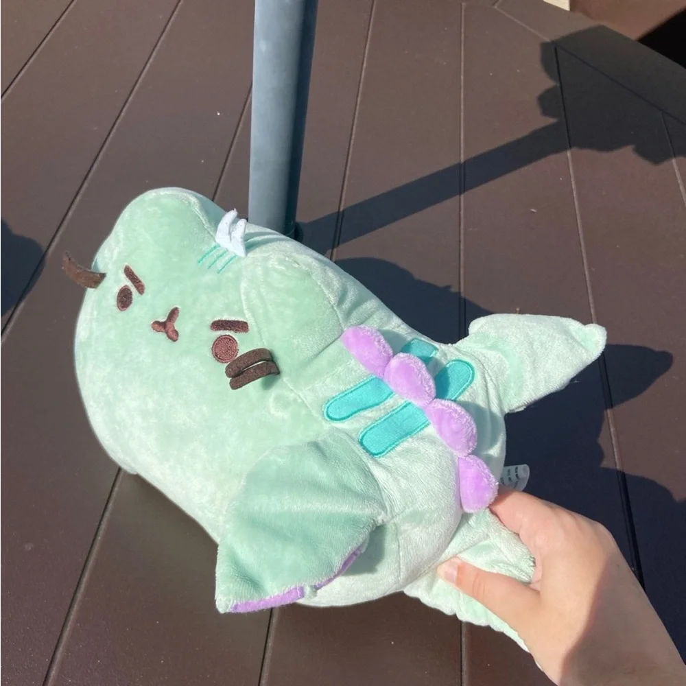GUND Pusheen Dragonsheen Squeezer Wing Movement Stuffed Cat Dragon, Green - Picture 10 of 10